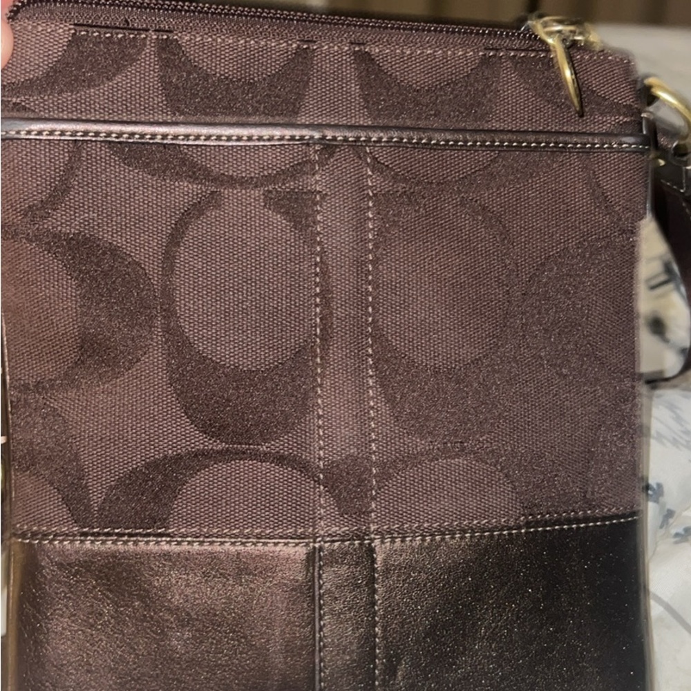Coach Brown Leather Crossbody Bag